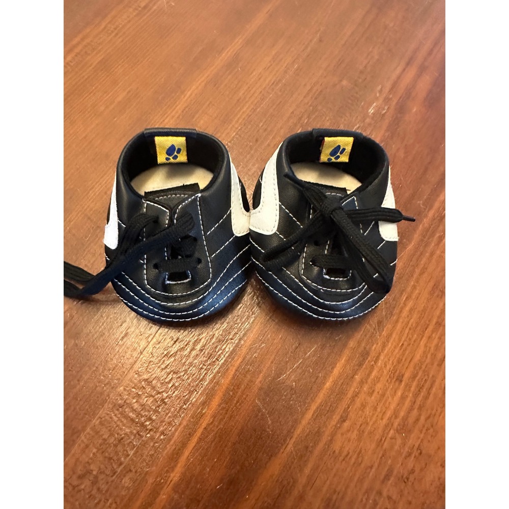 Build A Bear Black & White Sneakers Shoes Plush‎ Stuffed Animal Accessory